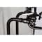 Kingston Brass CCK246K5 Freestanding Clawfoot Tub Faucet Package with Supply Line, Oil Rubbed Bronze CCK246K5 - alternate 3